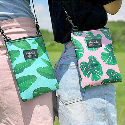 ��Ʒ���ƣ�PUӡ��б��С��-�걳��/�Ž�Ҷ